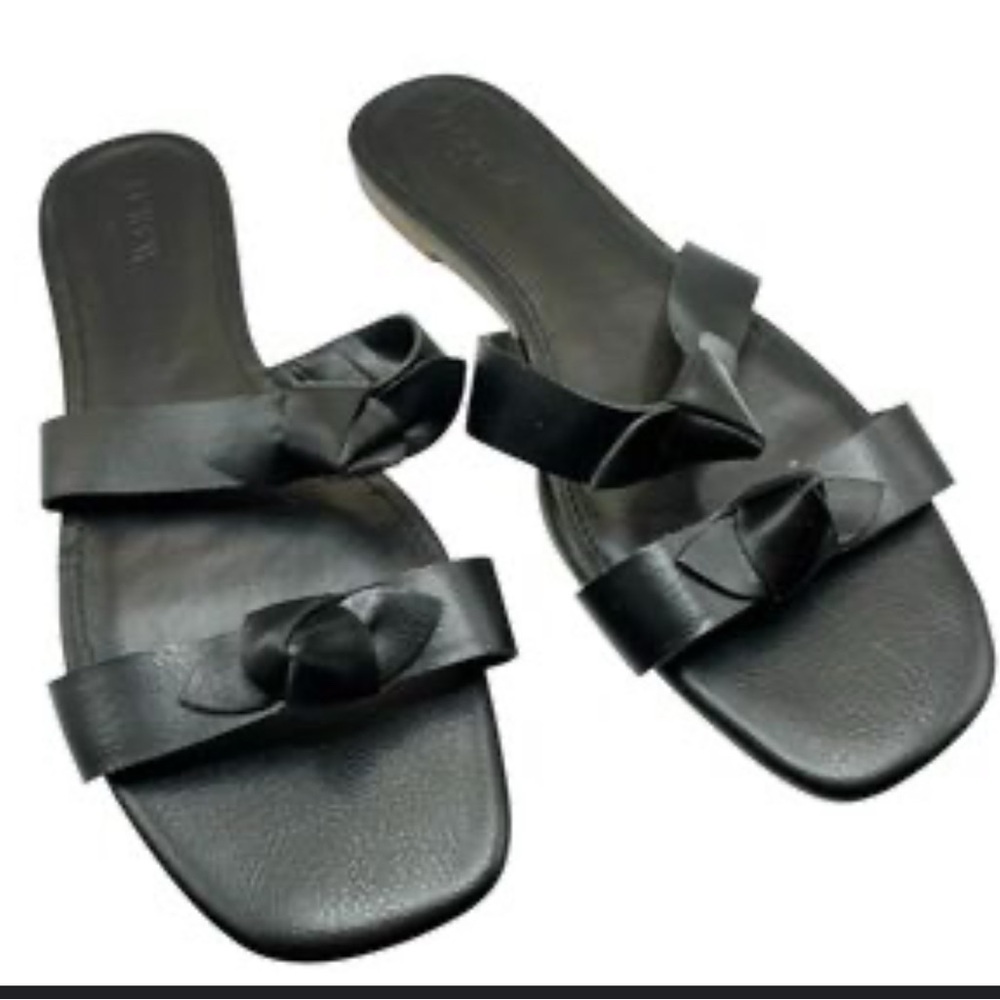 J.Crew Black Leather Women's Sandals